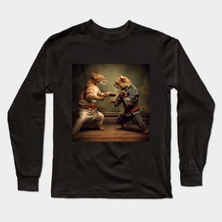 Cat fight Long Sleeve T-Shirt